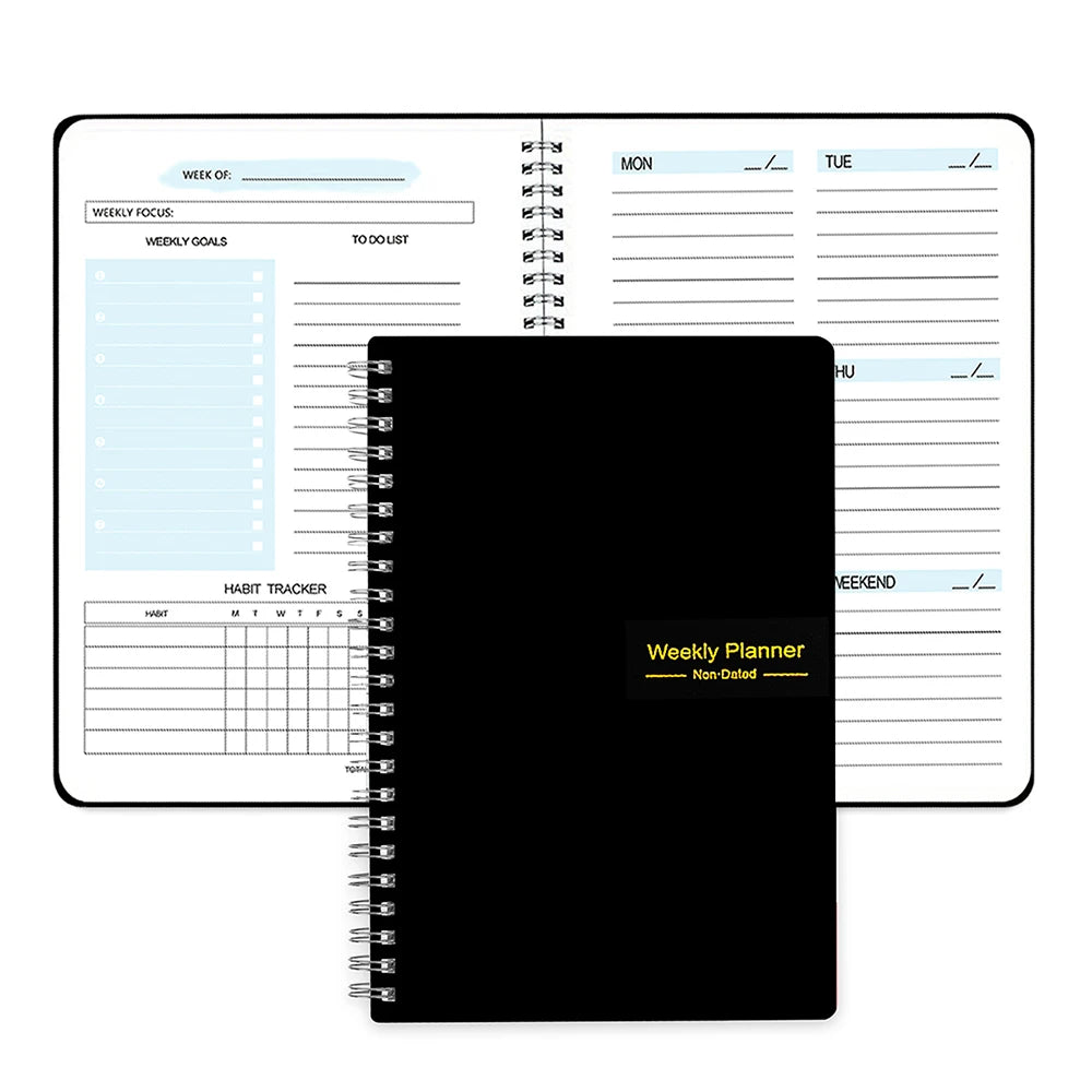 Planner Schedule Agenda Efficiency Notebook