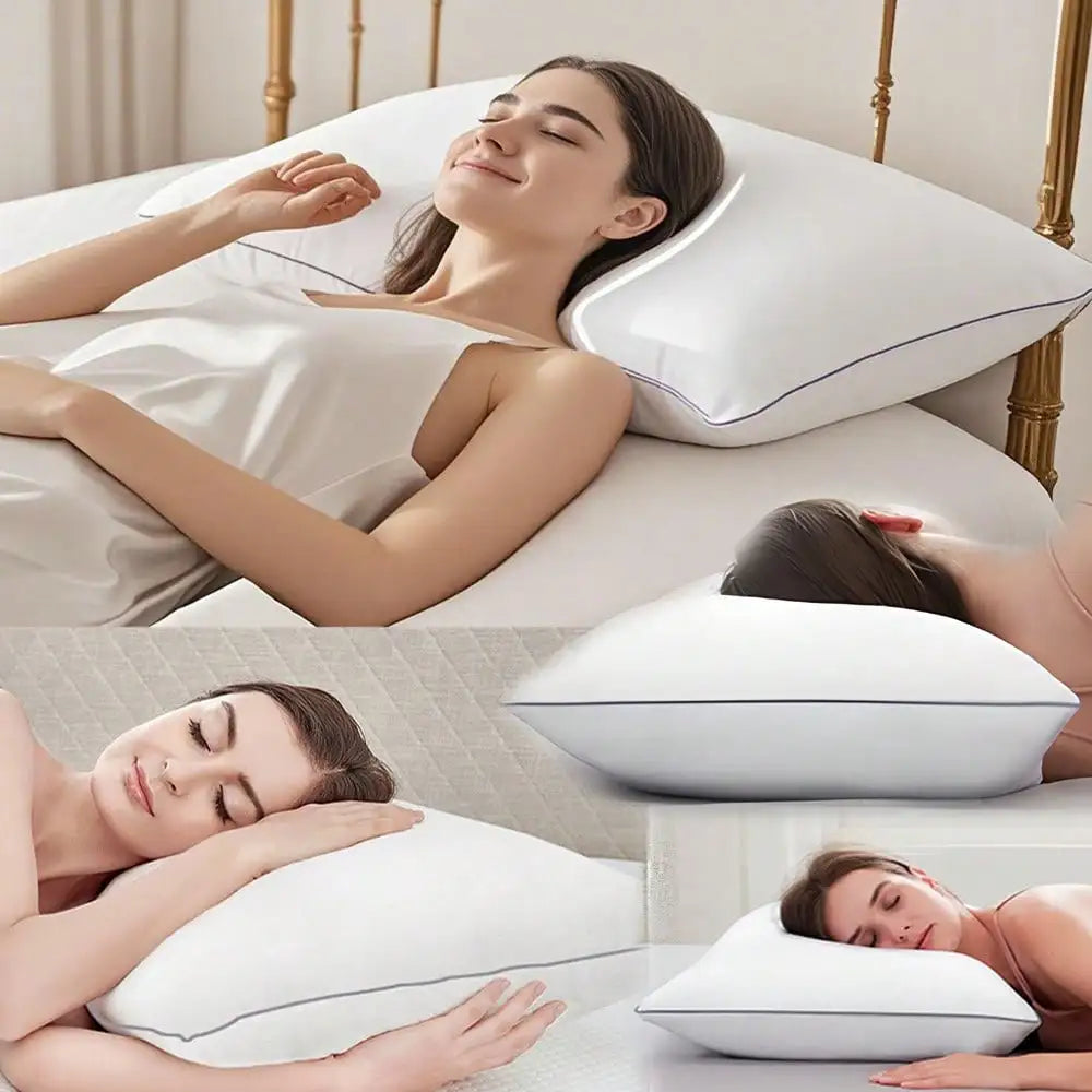 Deluxe 5 Star Hotel Quality Pillows, King Bed Size