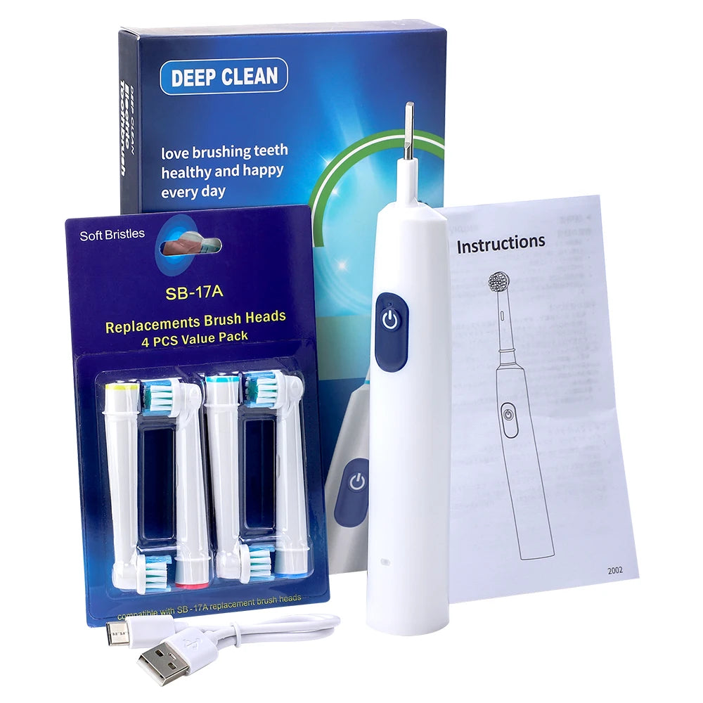 Smart Rotating Timing Electric Toothbrush, Rechargeable