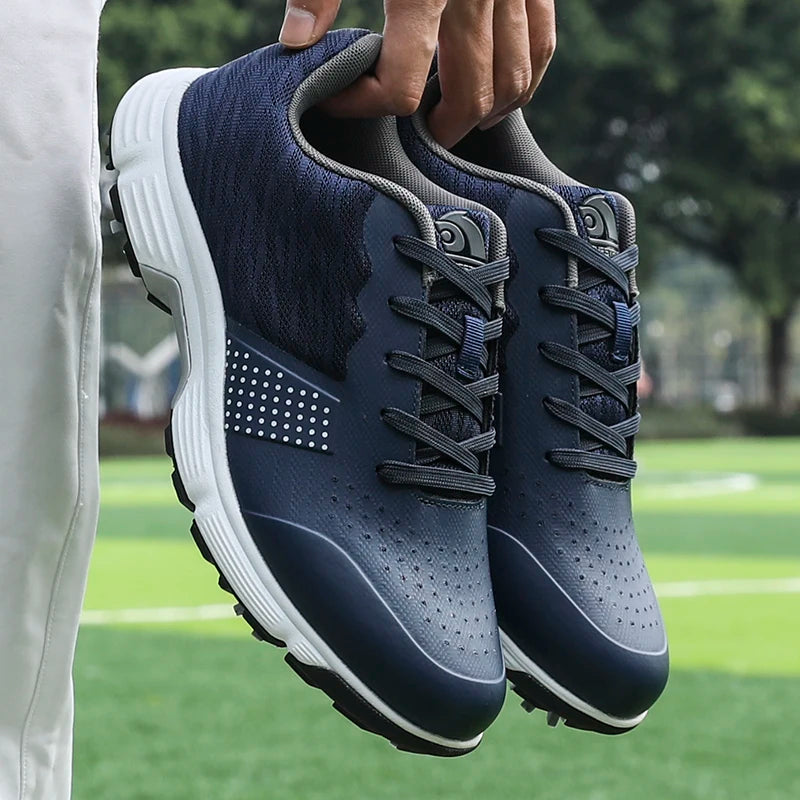 New Golf Shoes Men Spikes Golf Sneakers Anti Slip Walking Footwear