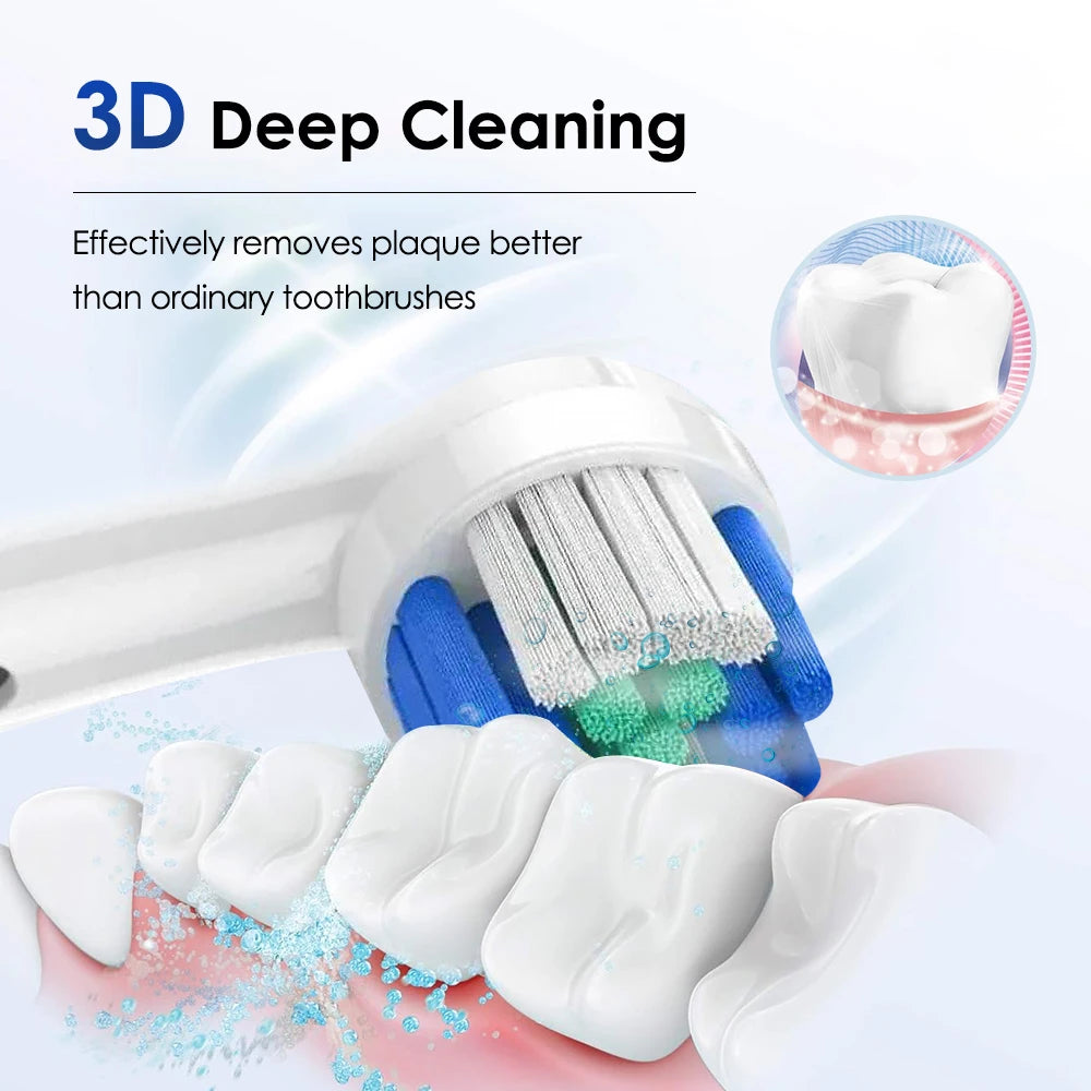 Smart Rotating Timing Electric Toothbrush, Rechargeable