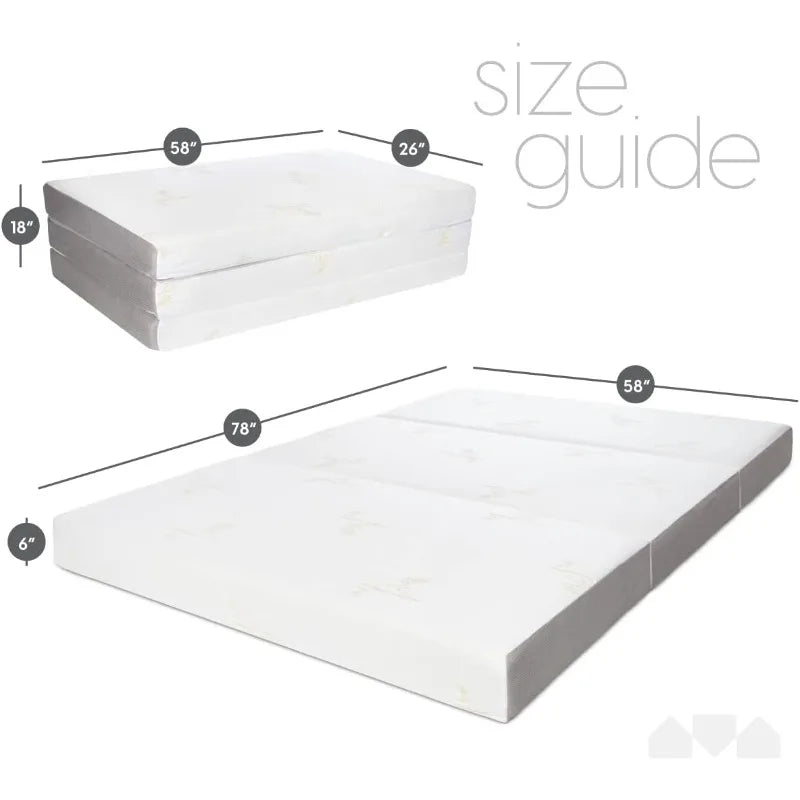 Trifold Mattress,  Portable Foldable Mattress