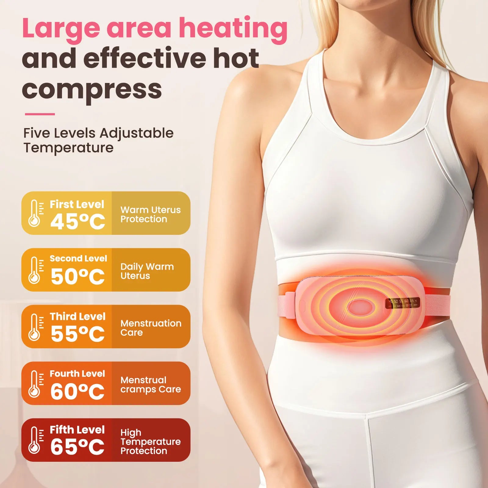 Electric Heating Vibration, Waist Massage Belt Smart