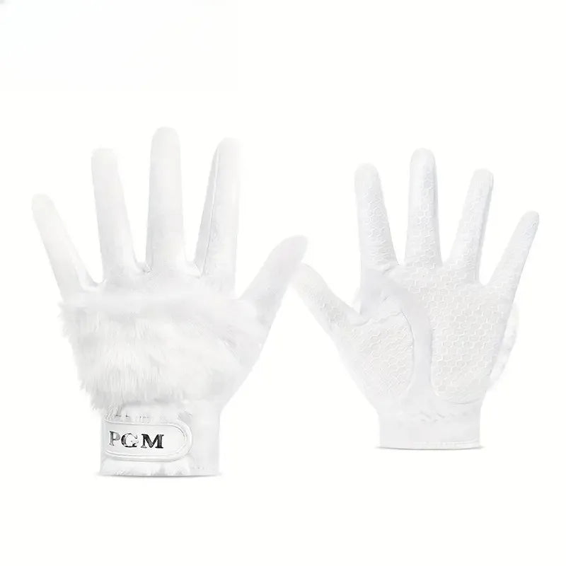 Golf Gloves Imitation Rabbit Fur Slip Design Suitable for Men & Women