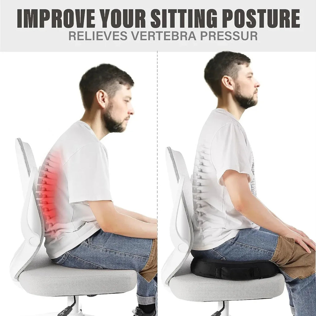 Ergonomic Travel Seat Pillow –  Long Drives and Desk Work