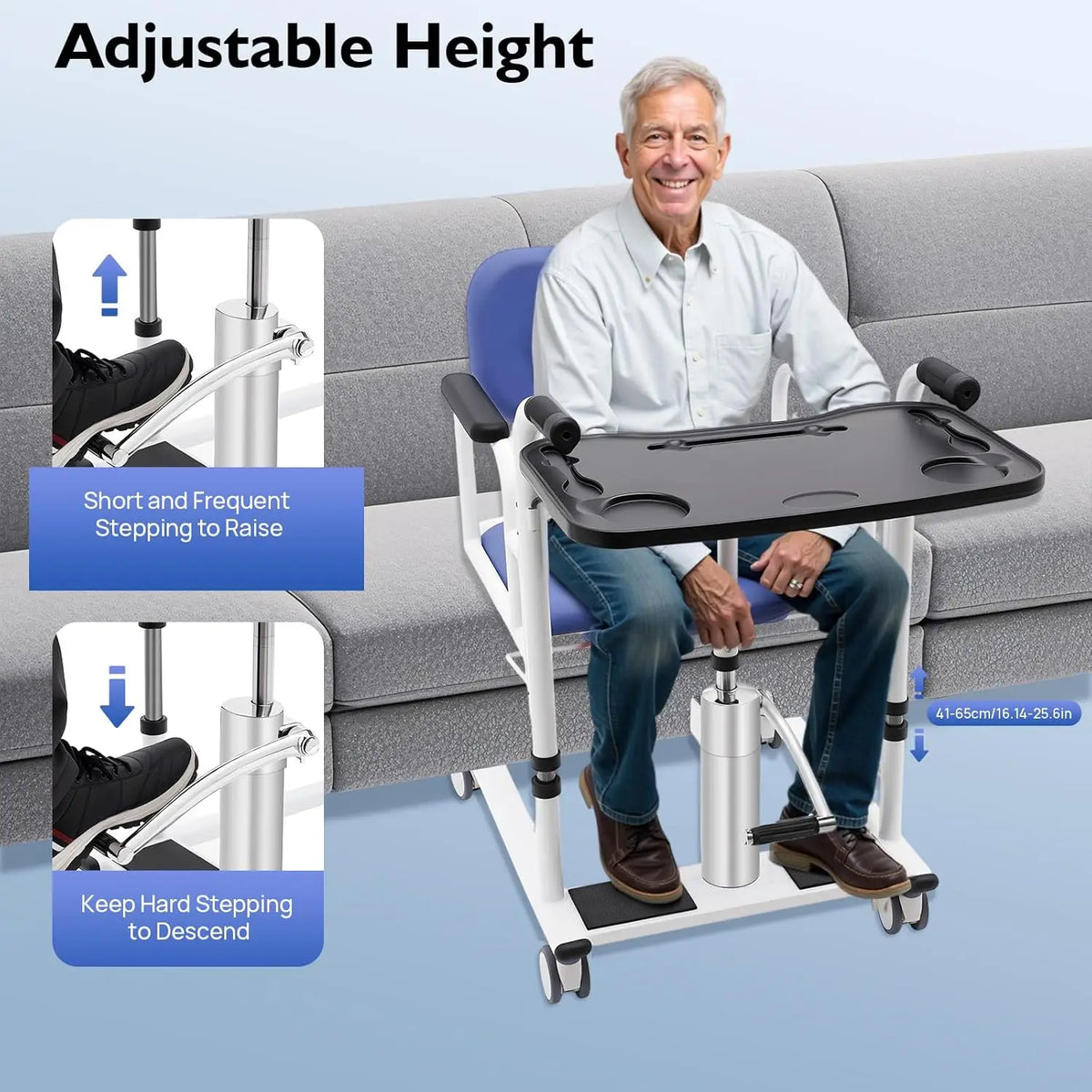 Hydraulic Patient Lift Transfer Chair