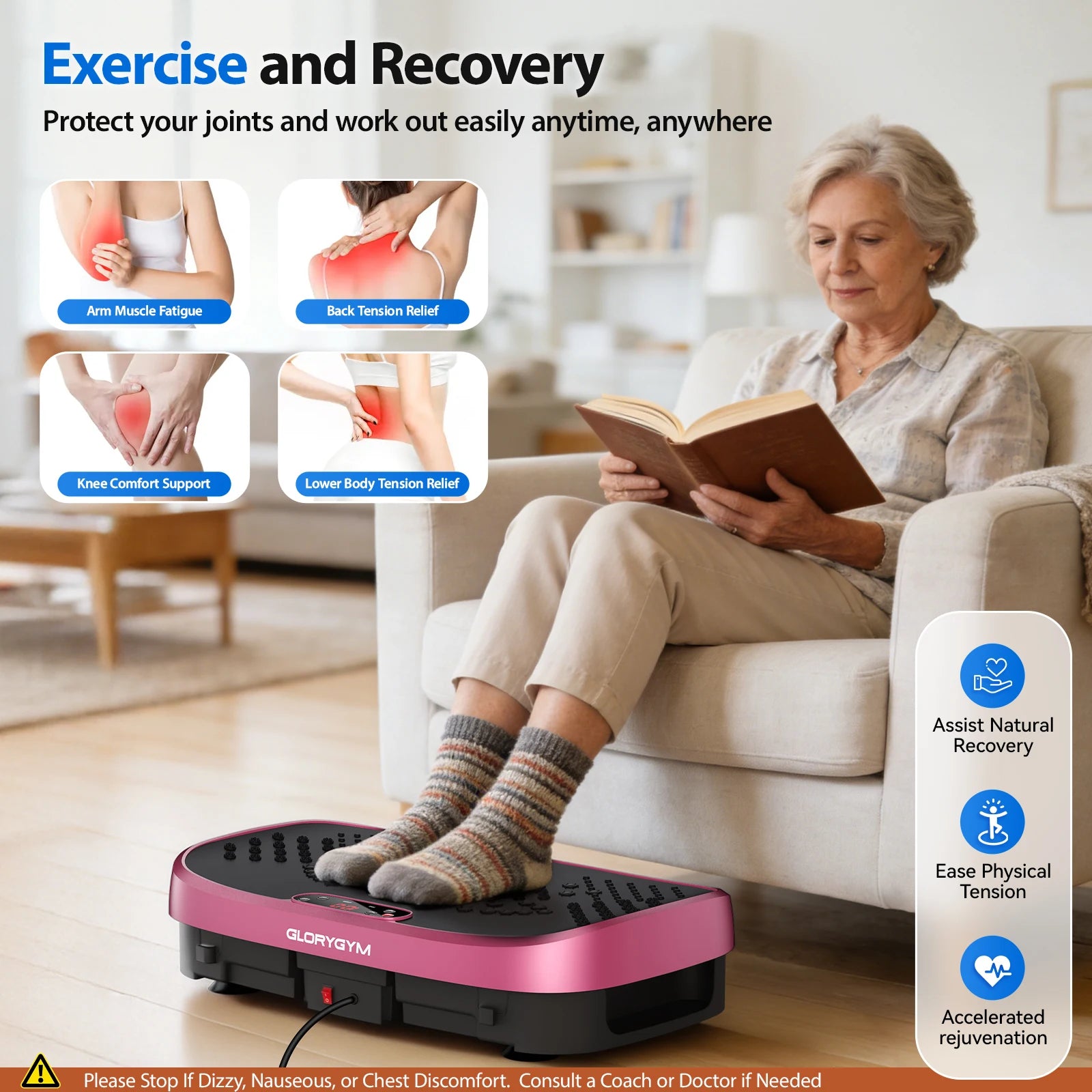 Magnetic Vibration Plate Exercise Machine