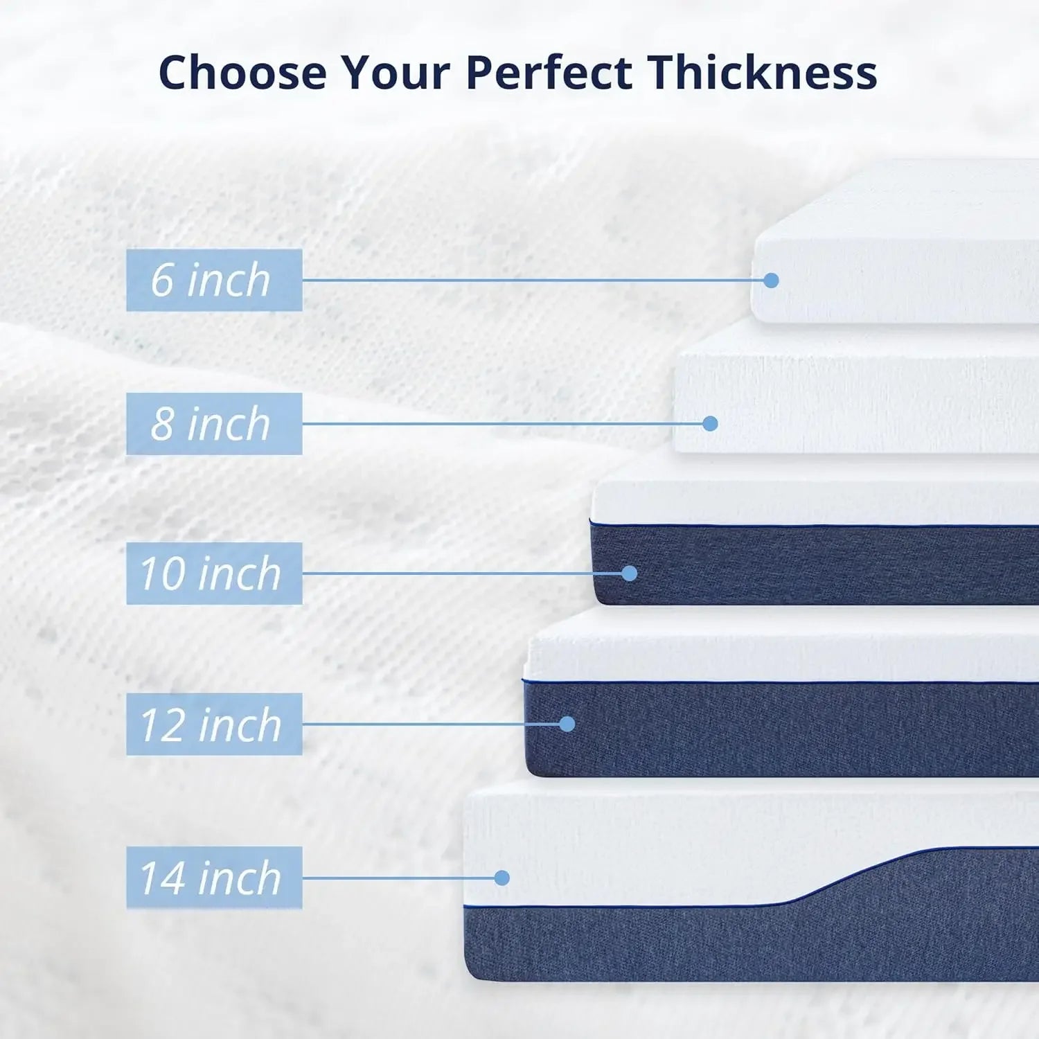 Twin Mattress  Gel Memory Foam, Temperature-Regulating,