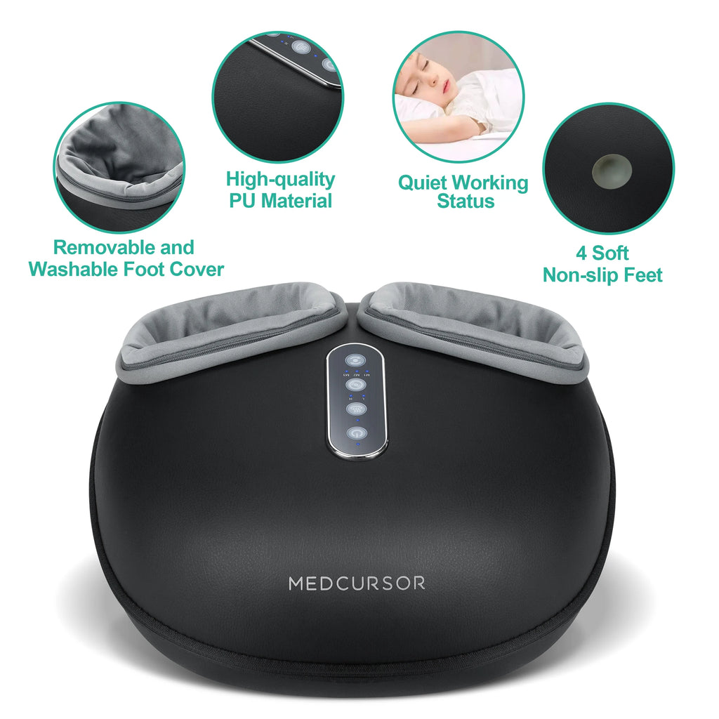 Foot Massager Machine with Heat Roller, Muscle Relaxation, Pain Relief