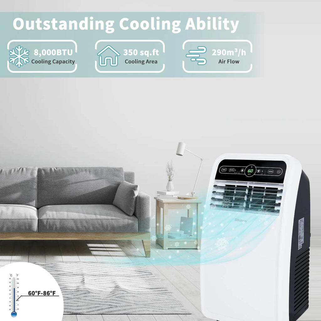 8,000 BTU Portable Air Conditioner,