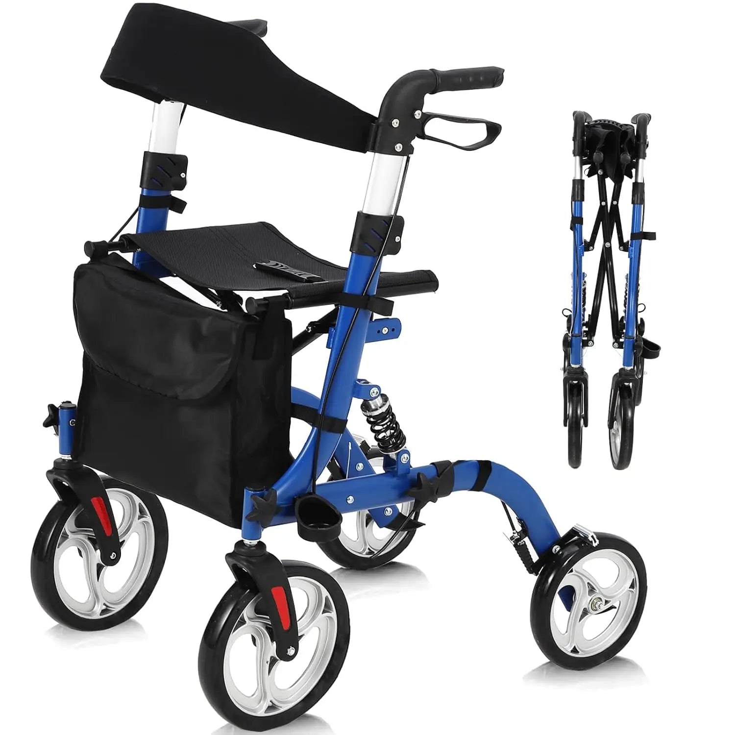 All Terrain Walkers, Foldable Aluminum Walkers Adjustable Height