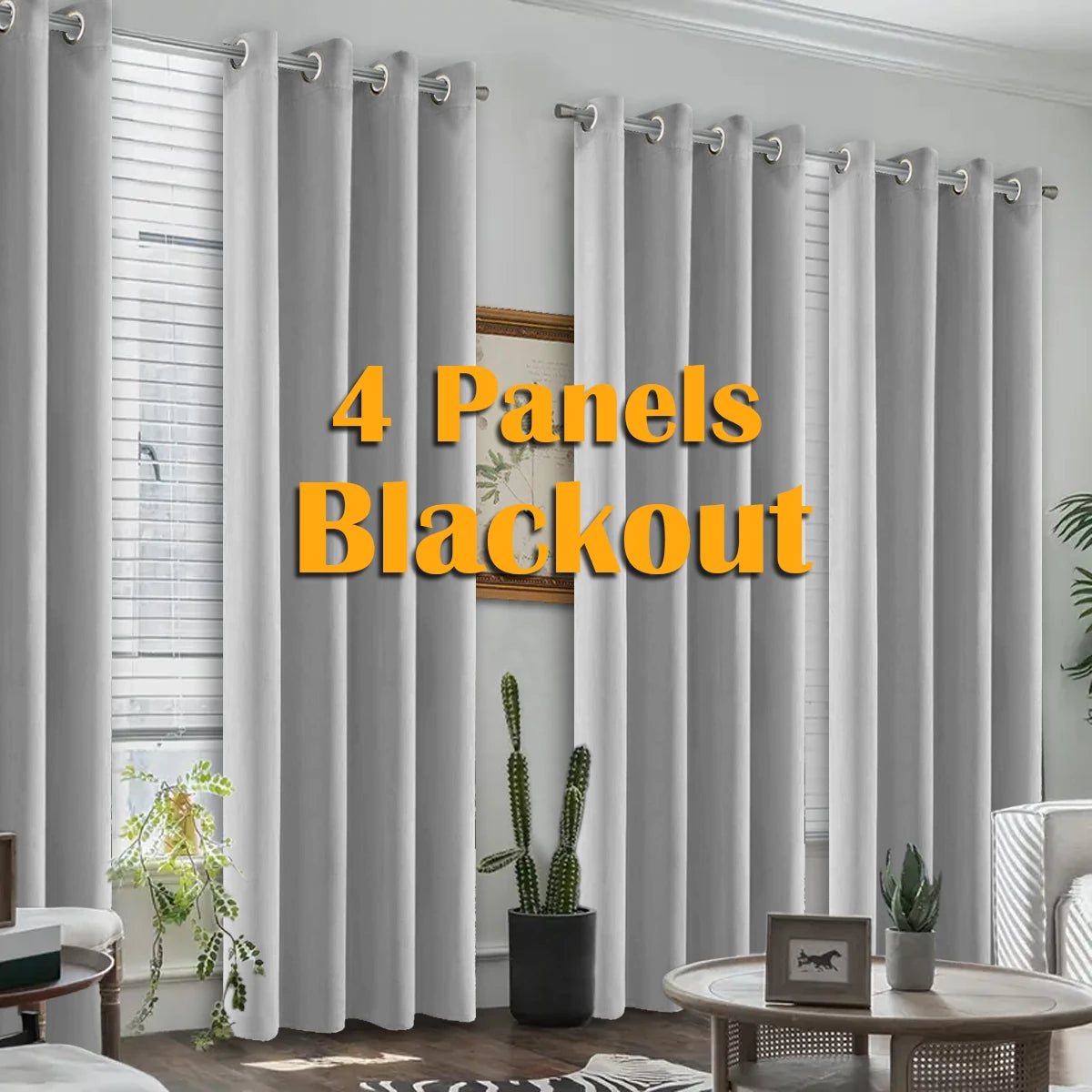 4 PCS Blackout Curtains