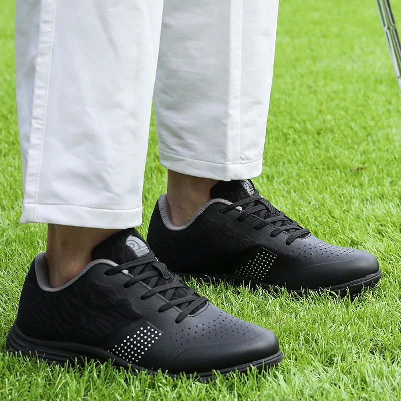 New Golf Shoes Men Spikes Golf Sneakers Anti Slip Walking Footwear