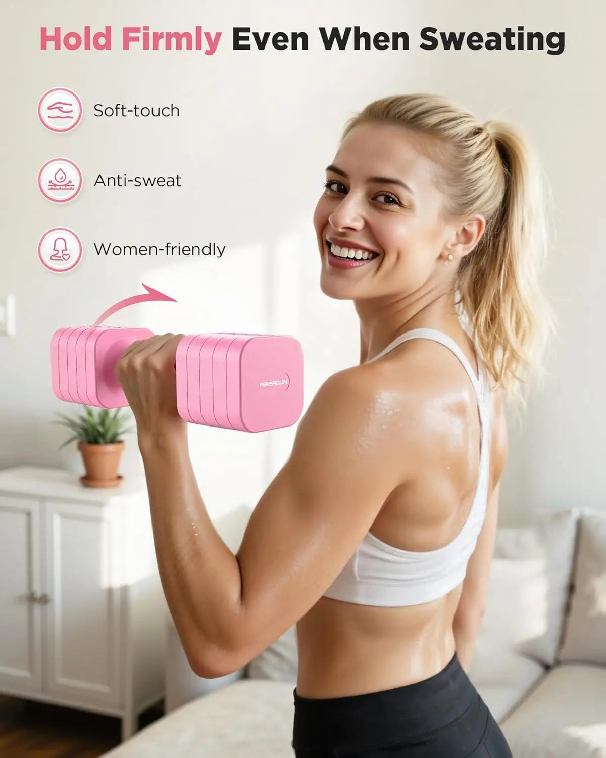 Adjustable Dumbbell Set of 2,