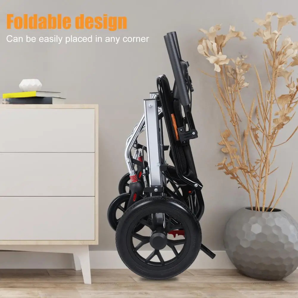 Wheelchair, Lightweight Foldable Transport chair