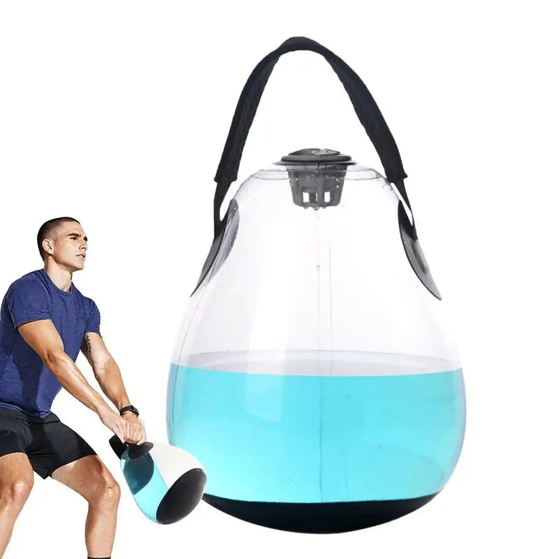 Fitness Inflatable Water Kettlebell Weighted Aqua Ball
