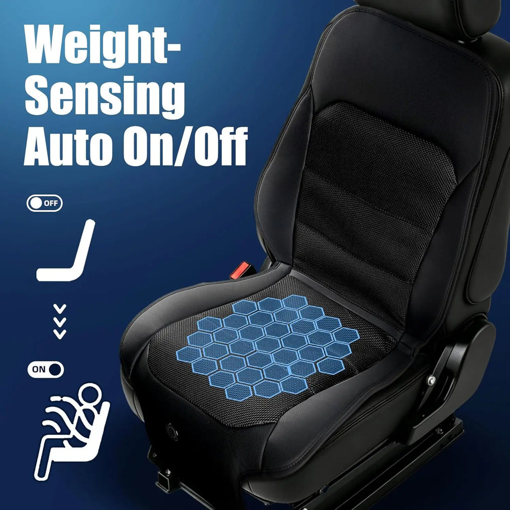 12V, 3Speed Air Cooled Seat Cushion, Universal Non Slip Breathable