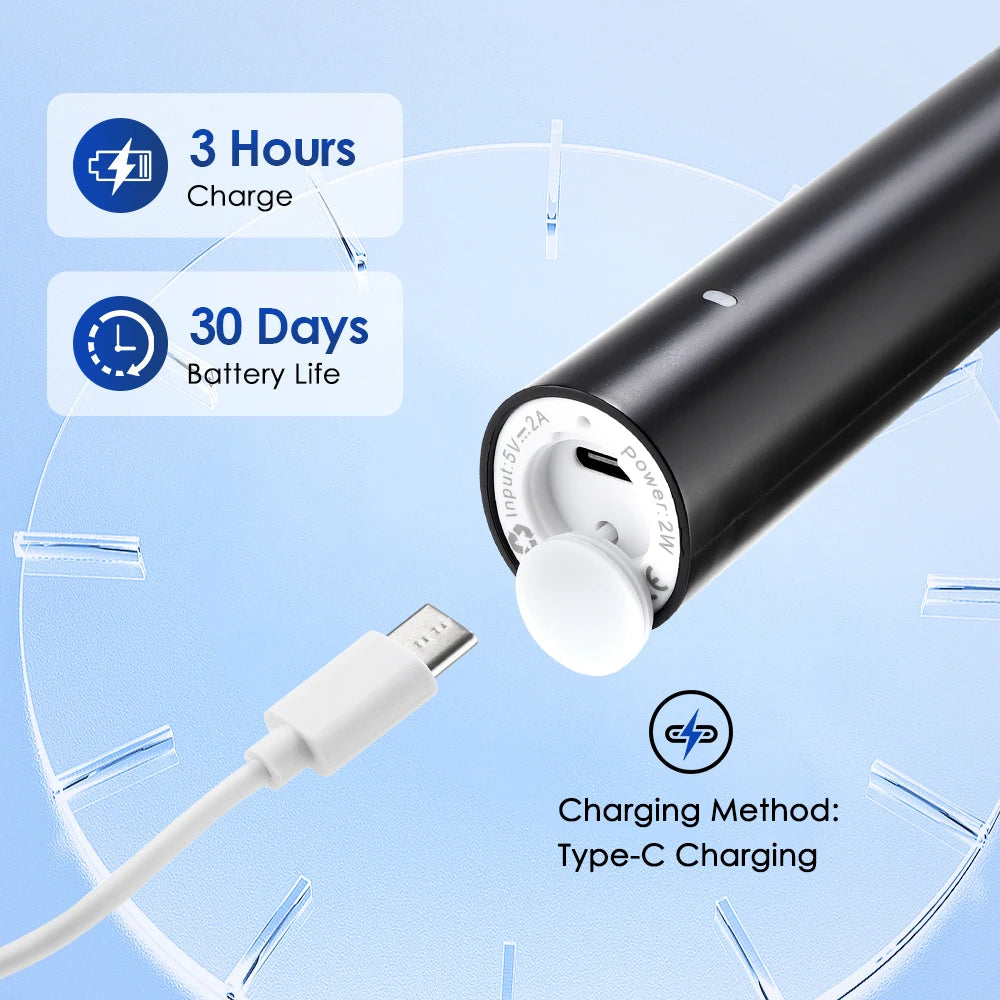 Smart Rotating Timing Electric Toothbrush, Rechargeable