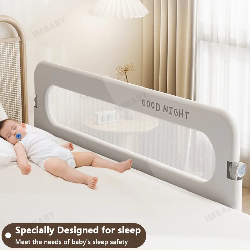 Fully Folded Bed Guardrail For Baby Safety