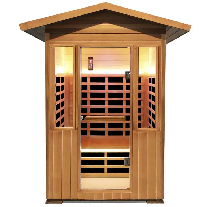 Outdoor Double Cedar Infrared Sauna Room