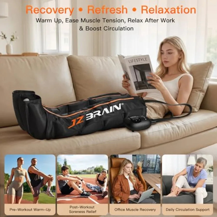 Leg compression massager for circulation recovery