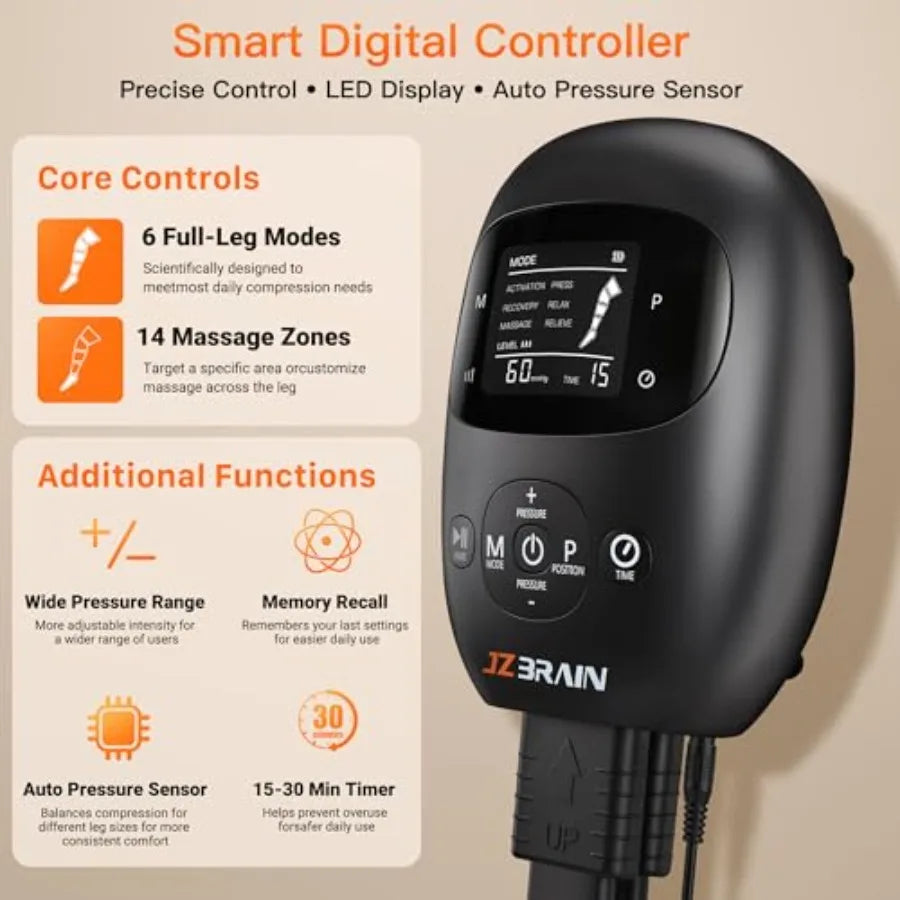 Leg compression massager for circulation recovery