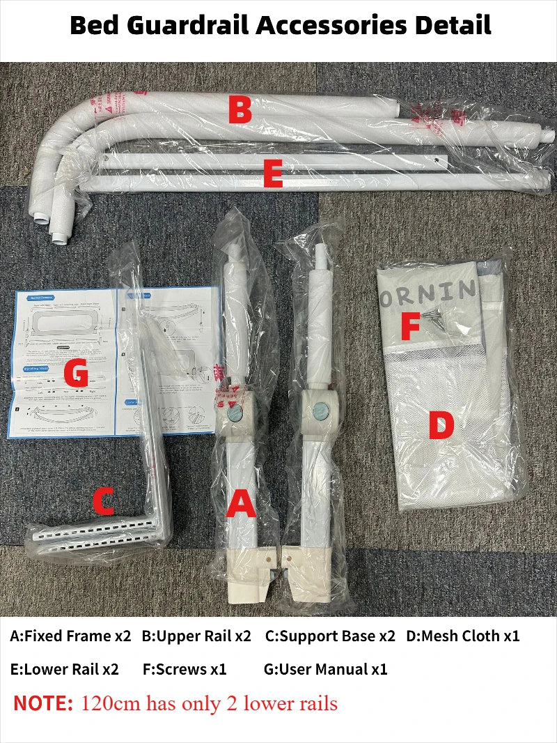 Anti Fall Baby Safety Bed Barrier