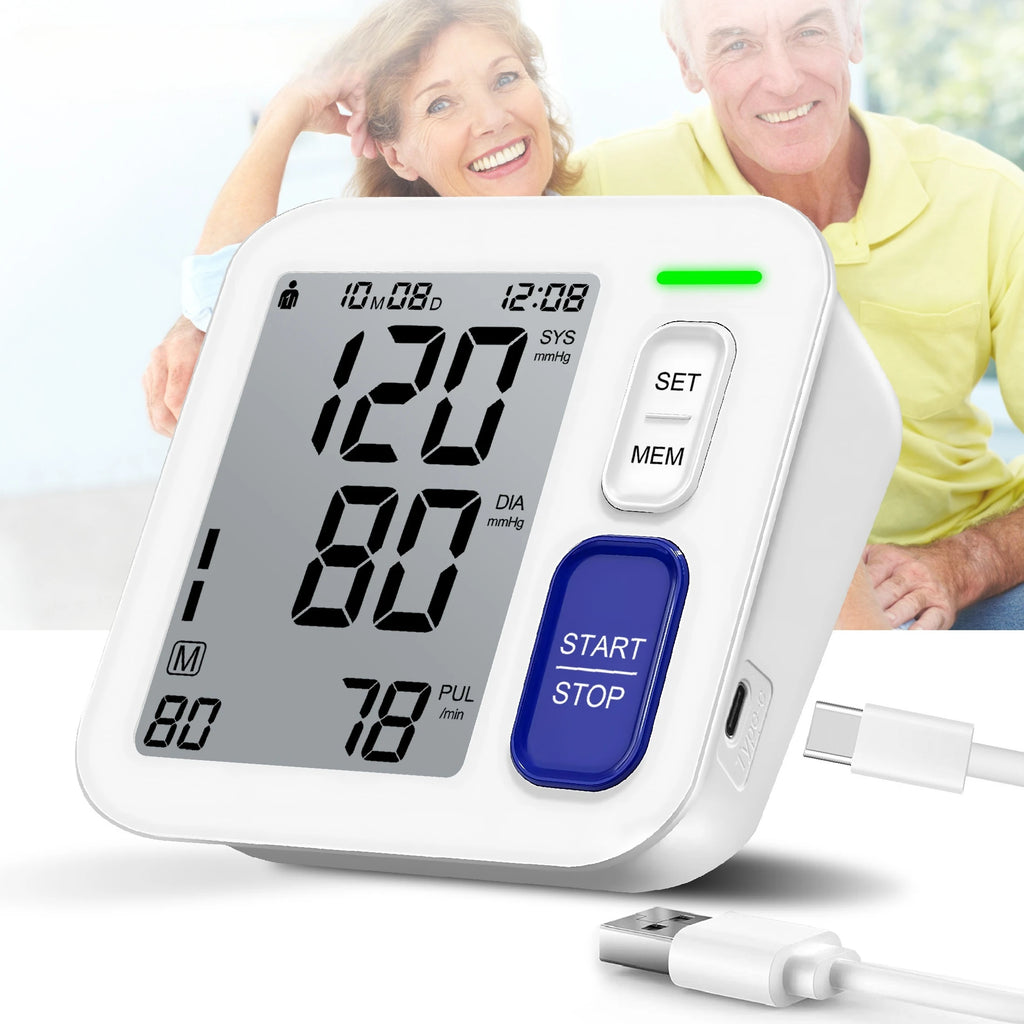 Automatic blood pressure with a Large Cuff for Upper Arms