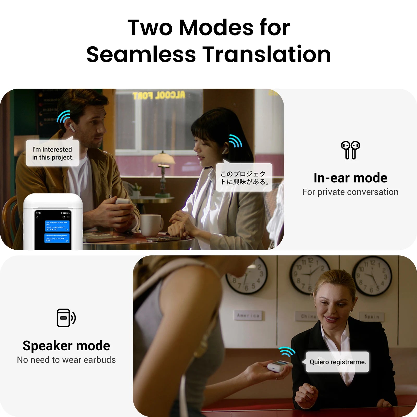 A8 Translator Earbuds