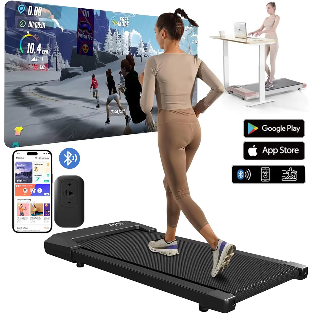 Treadmill/Walking pad for Home, 2in1 Walking Running Fitness Exercise