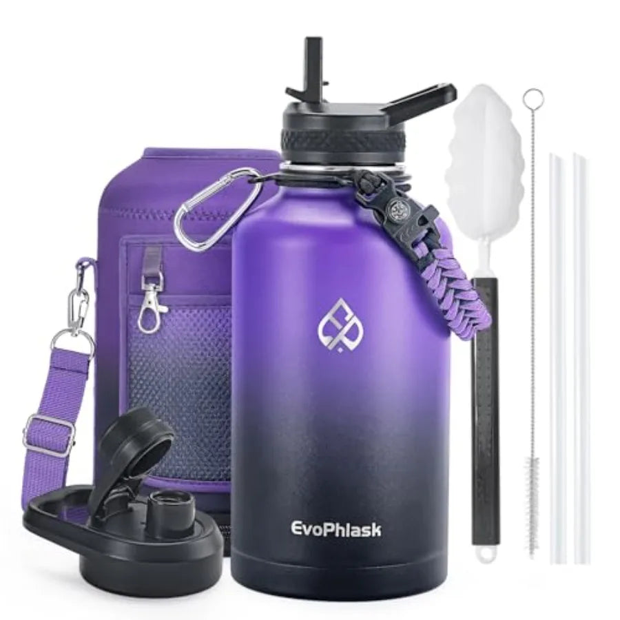 Insulated Water Bottle,  Half Gallon Large Water Jug
