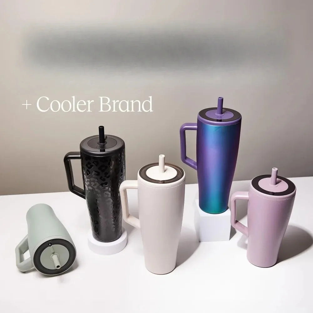 40 oz Tumbler with Handle & Straw |