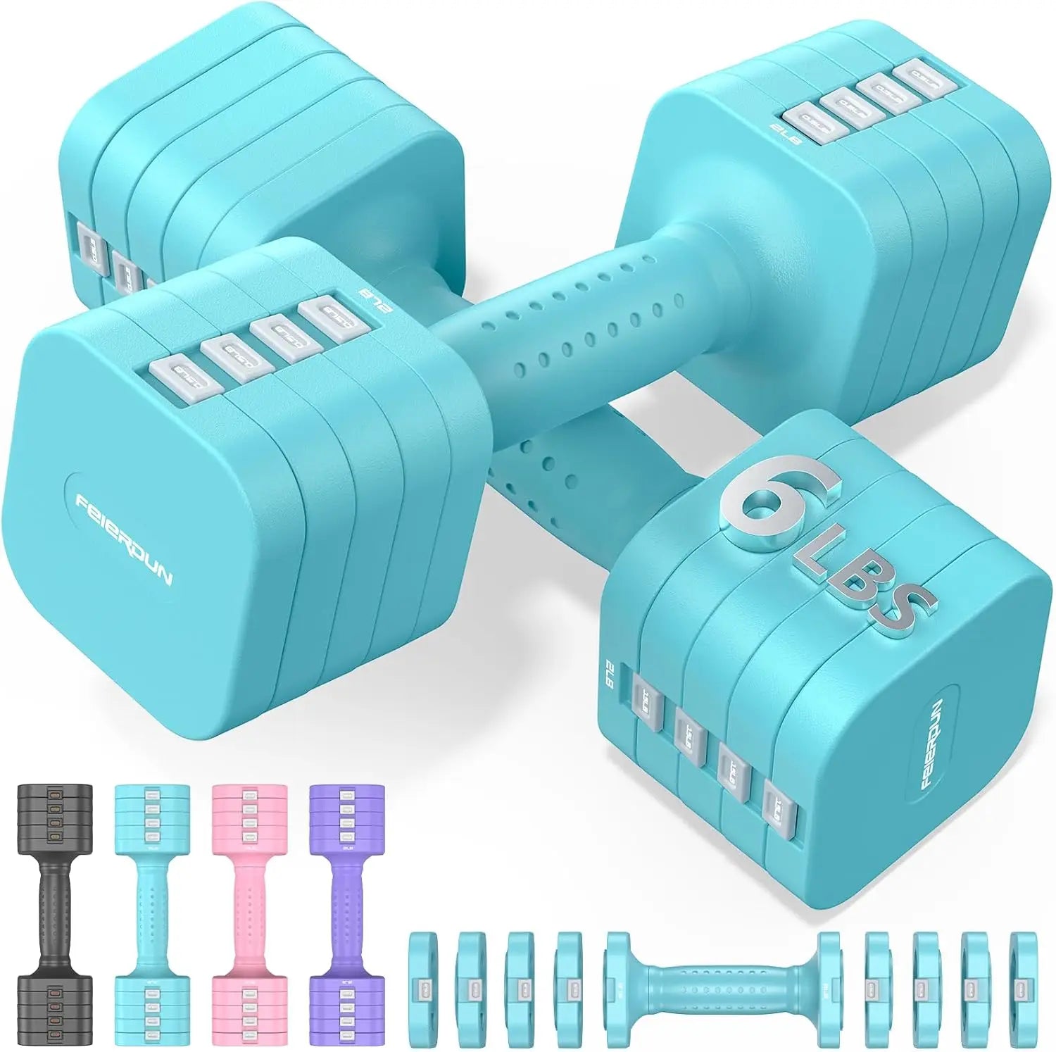 Adjustable Dumbbell Set of 2,