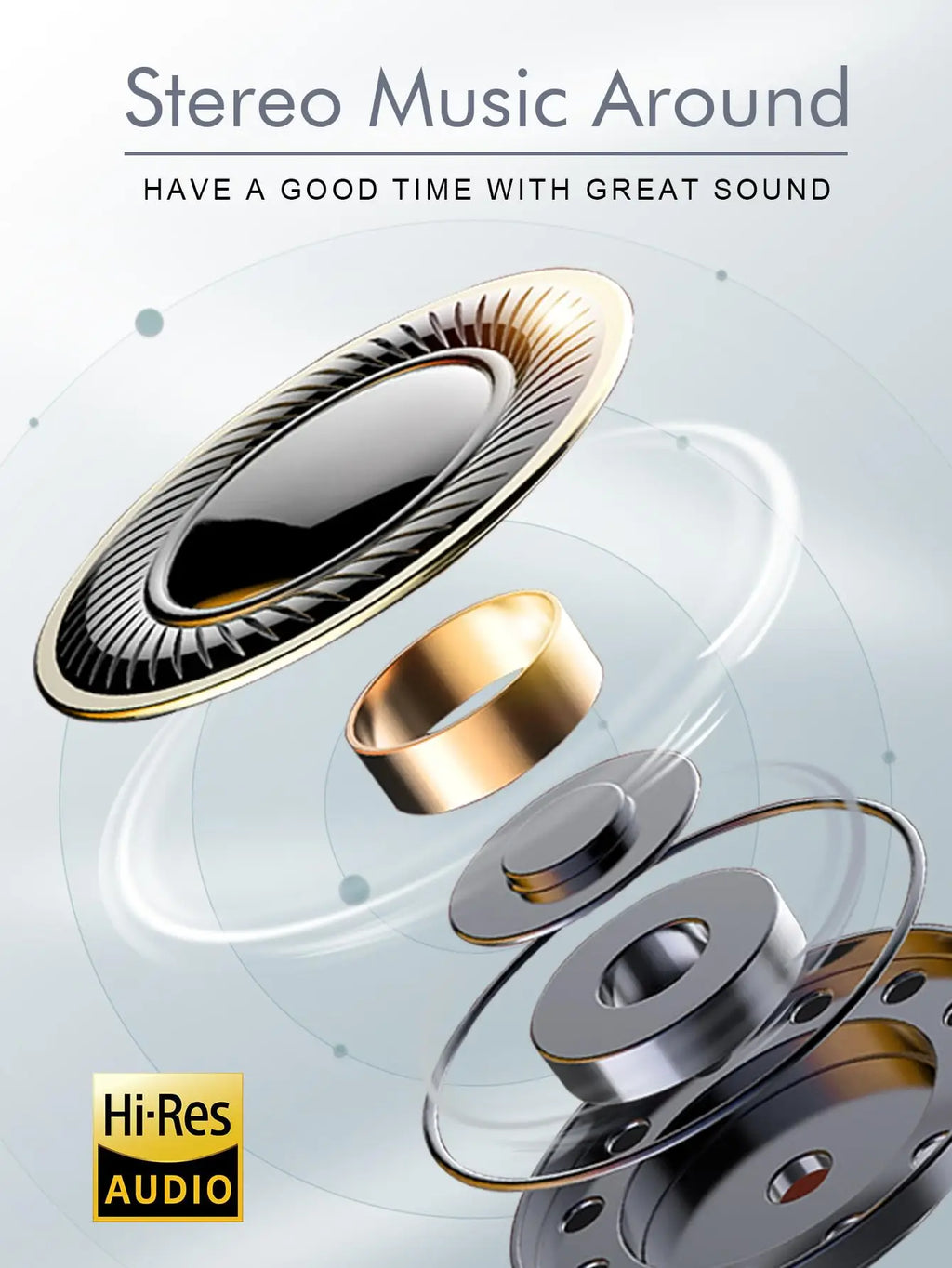 Wireless Bluetooth 5.3 Over-Ear Headphones