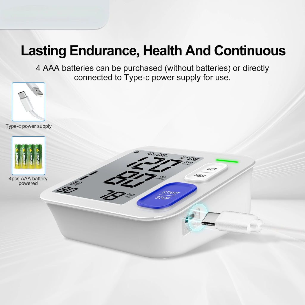 Automatic blood pressure with a Large Cuff for Upper Arms