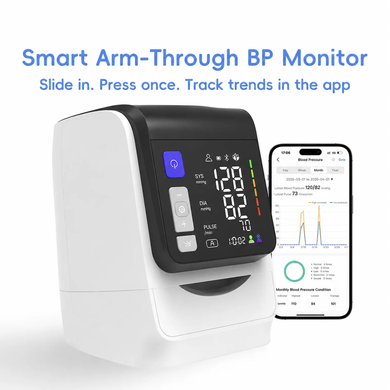 Automatic Cuffless BP Monitor