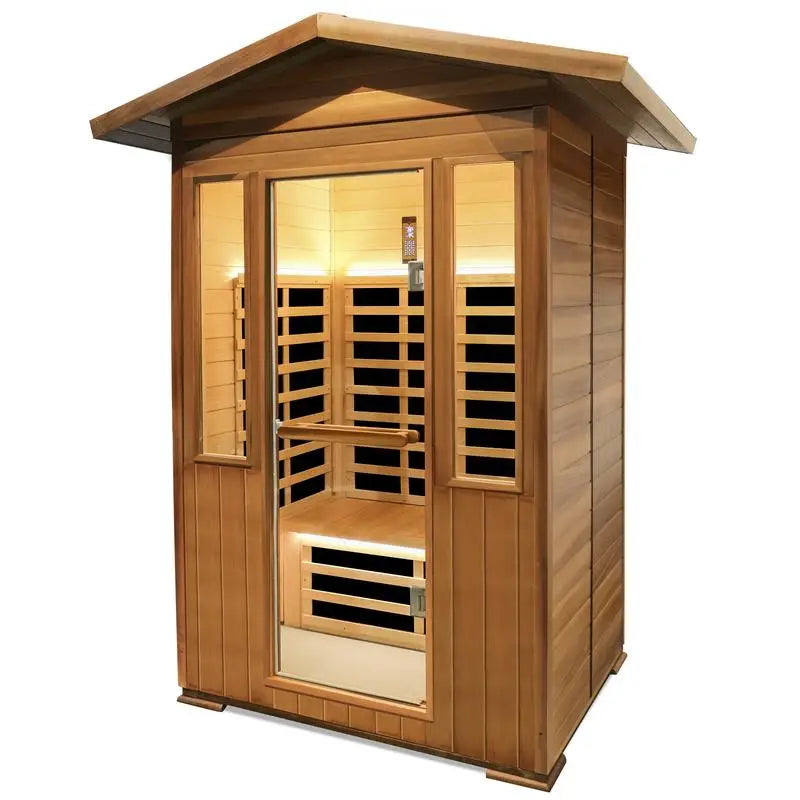 Outdoor Double Cedar Infrared Sauna Room