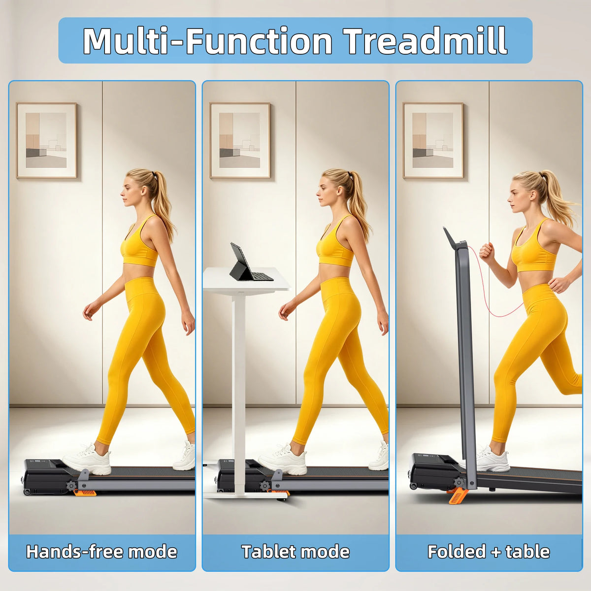 Folding Treadmill 12 Percent Incline 3.0HP