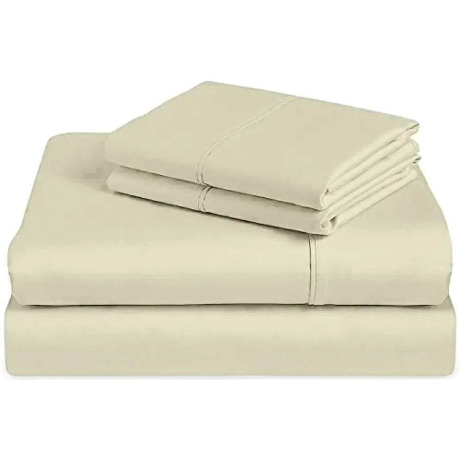 100% Egyptian Cotton Sheets for Queen Size Bed,