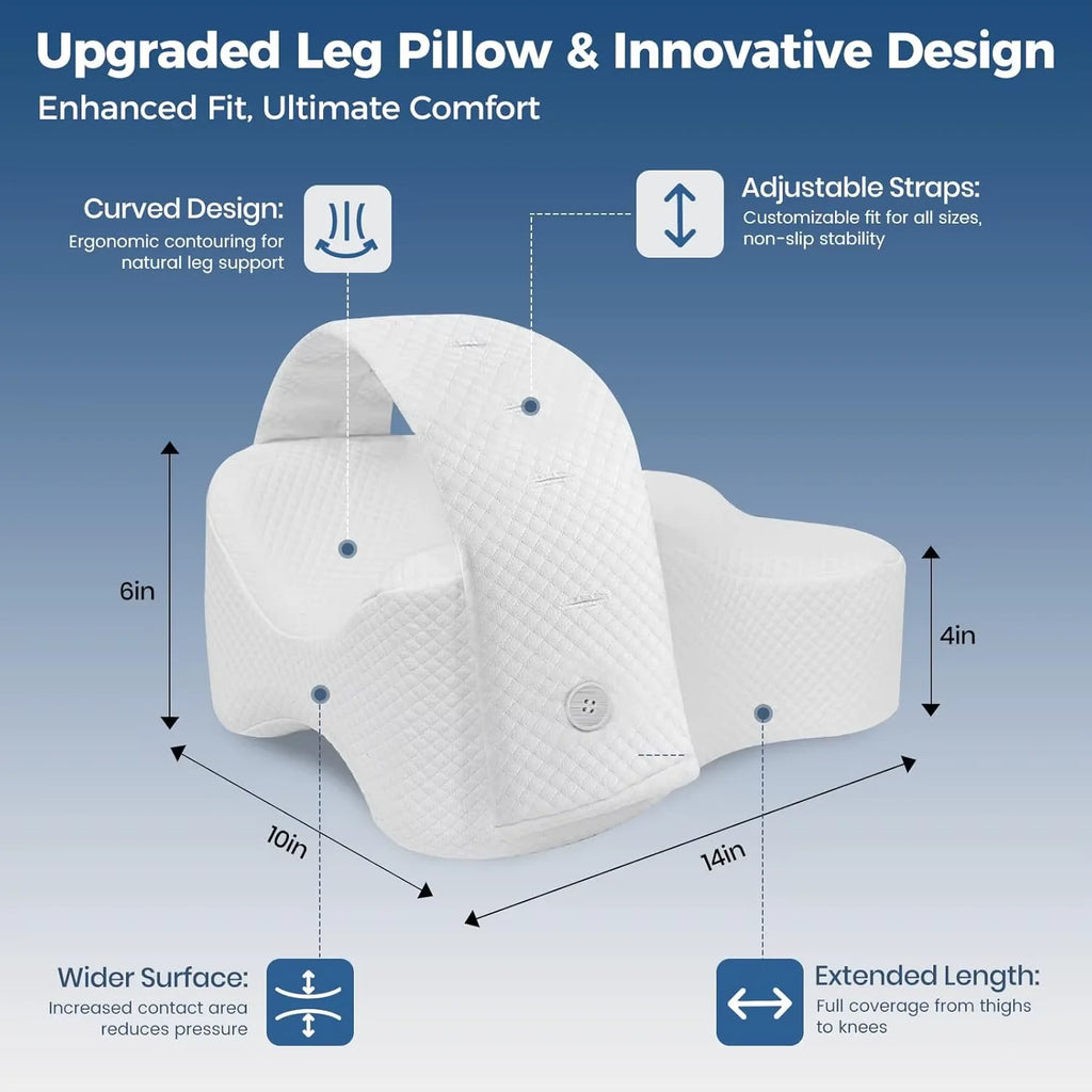Memory Foam Between Legs Knee Pillow for Side Sleeping