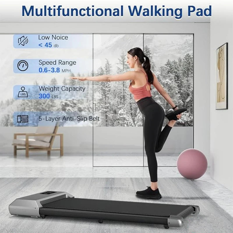 Treadmill/Walking pad for Home, 2in1 Walking Running Fitness Exercise