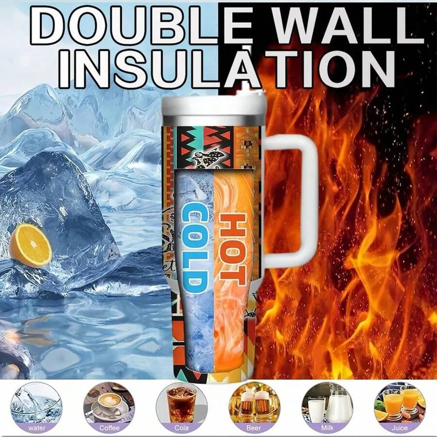 40oz Stainless Steel Insulated Tumbler With Handle
