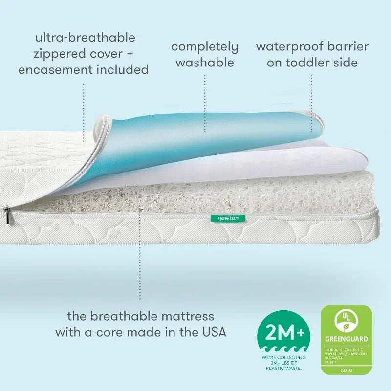 Waterproof Crib Mattress and Toddler Bed