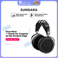 Over-Ear Full-Size Planar Magnetic Headphones (Black) with High Fidelity Design Metal Casing