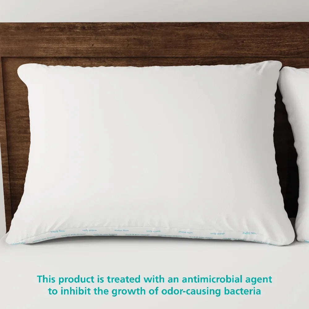 Extra Firm Support Pillow for Back and Side Sleepers Queen Size Bed Pillows for Adults Adjustable Contour Cervical Pillow Neck Pain Relief Cooling Memory Foam Pillow with Breathable Cover Standard Queen Size Pillow for