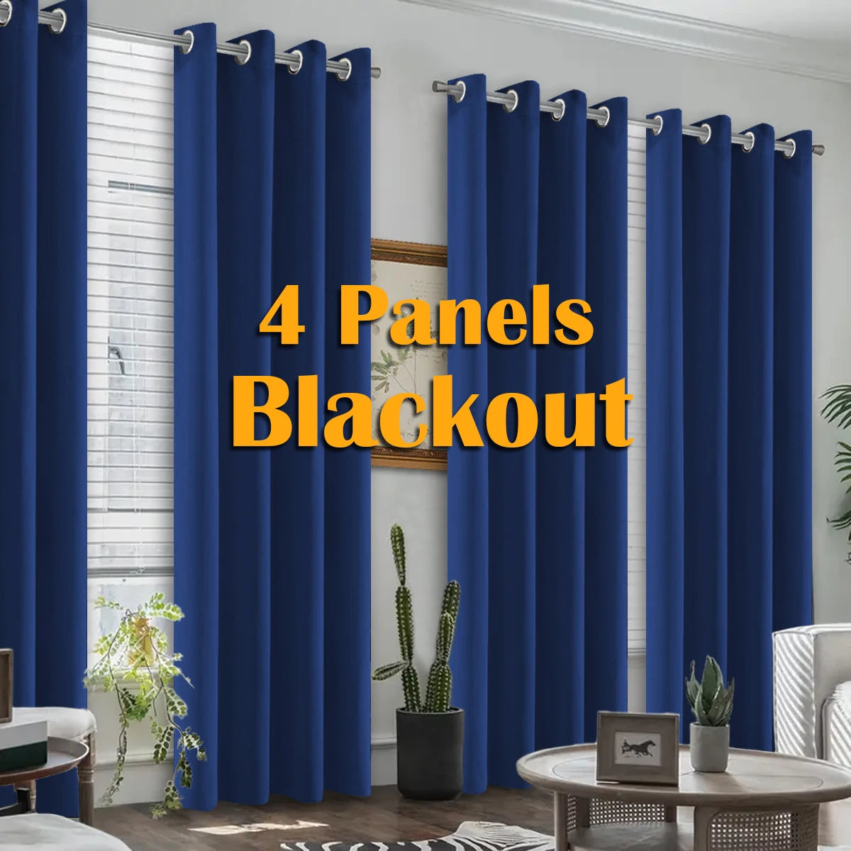 4 PCS Blackout Curtains
