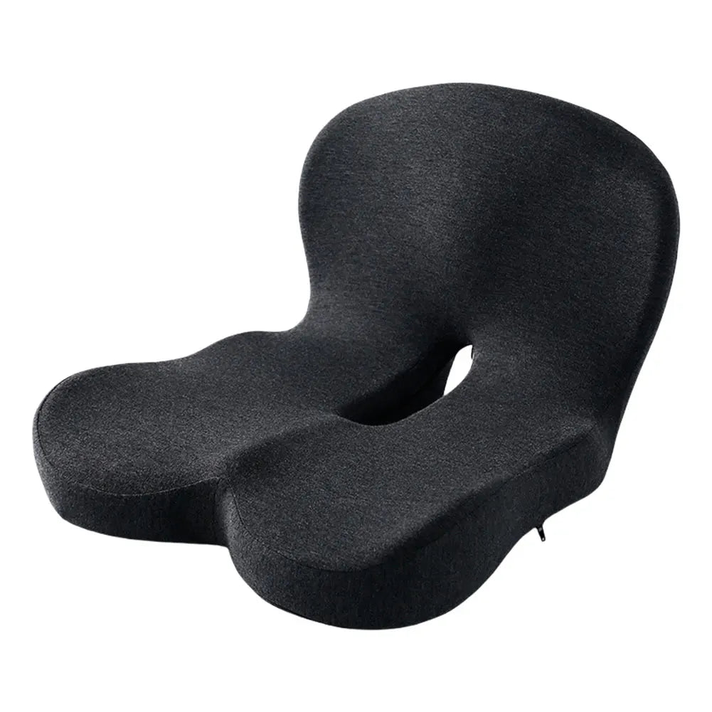 Memory Foam L-Shaped Integrated Seat Cushion with Lumbar Support