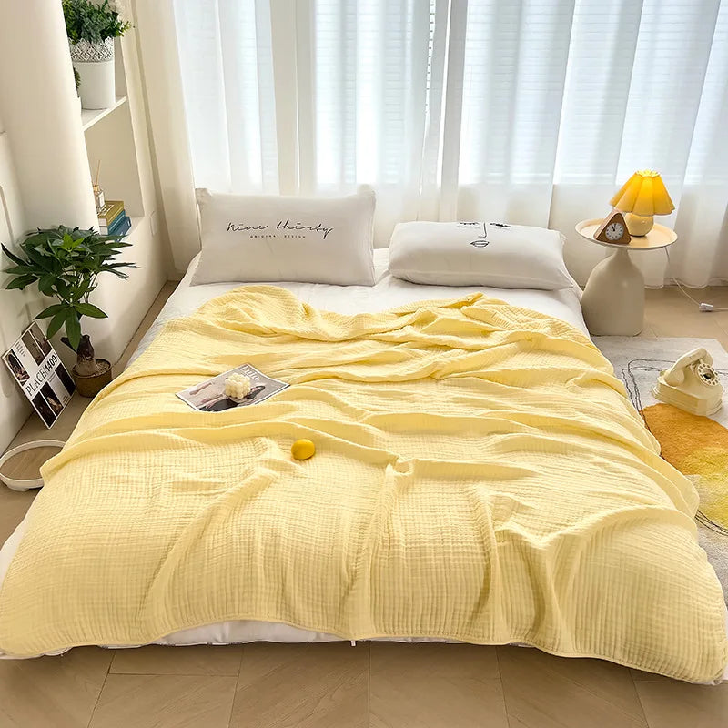 Japan Cotton Muslin Blanket Natural Summer Cool