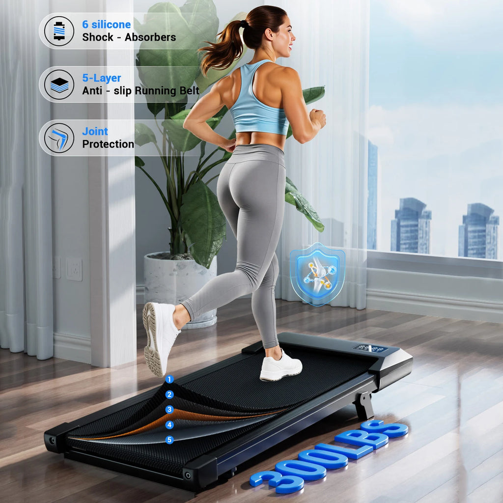 Quiet Walking Pad, Portable, 300LB Exercise Walking Pad