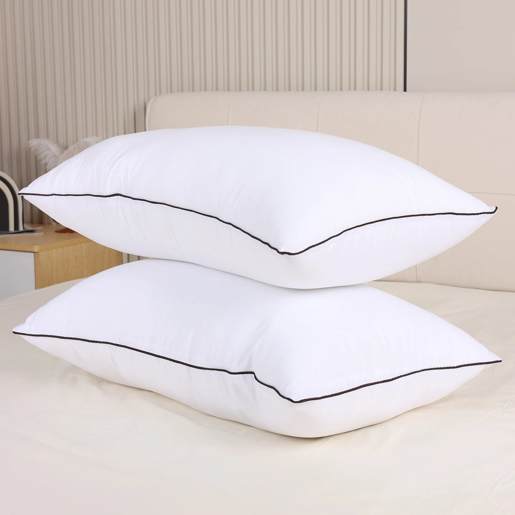 2pcs Hotel Quality Fluffy Pillow, Neck Support Sleep Pillow
